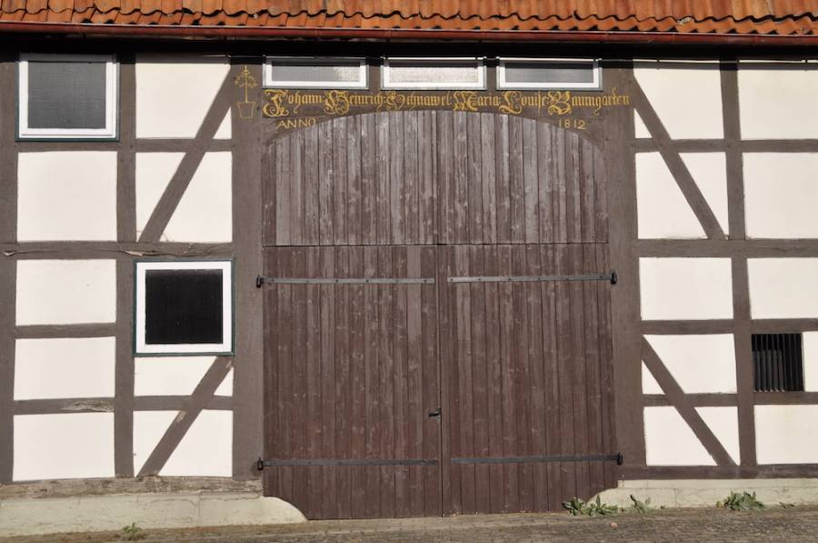 Inschrift Scheune Huke Inschrift Scheune Huke